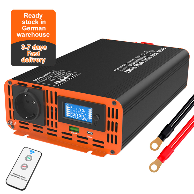 Power Inverter 12V 220V 4000W Continuous - Peak 4000 W 12 V 24