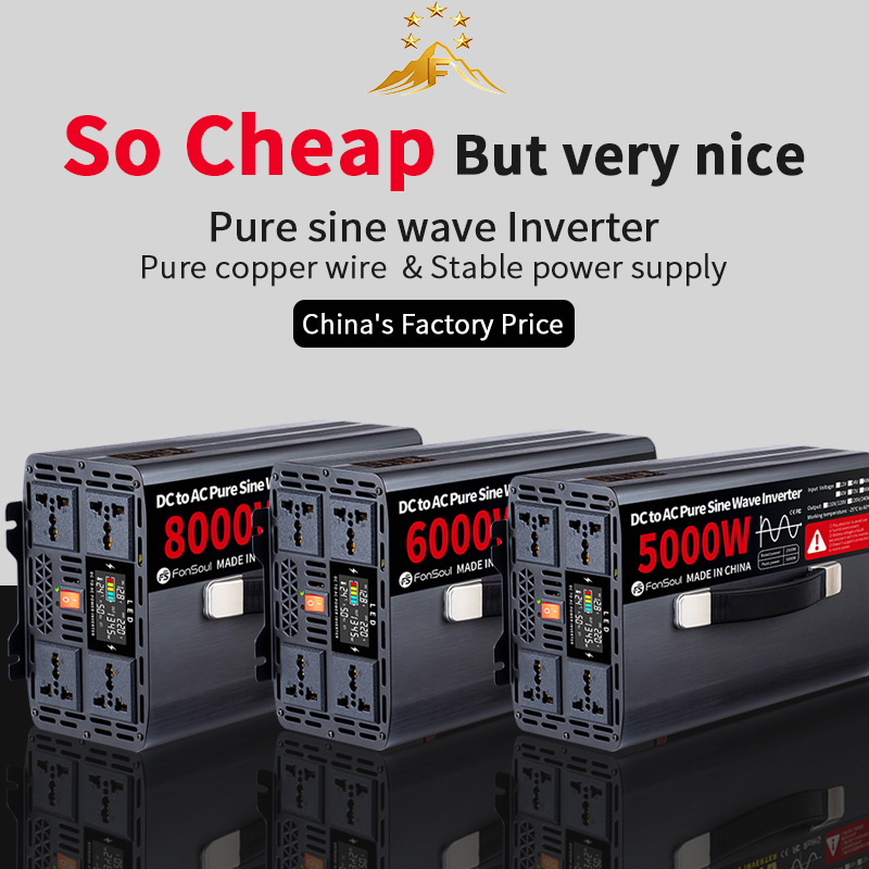 5KW 6KW 8KW Reiner Sinus-Wechs – Pure Sine Wave Inverter 5000W 48V 220V Bewertung und Preis